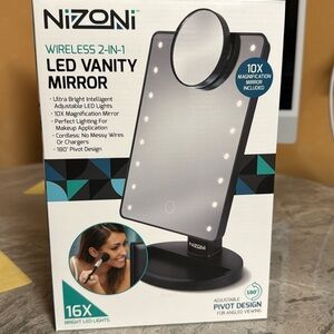 NEW Nizoni Wireless 2-in-1 LED Vanity Mirror